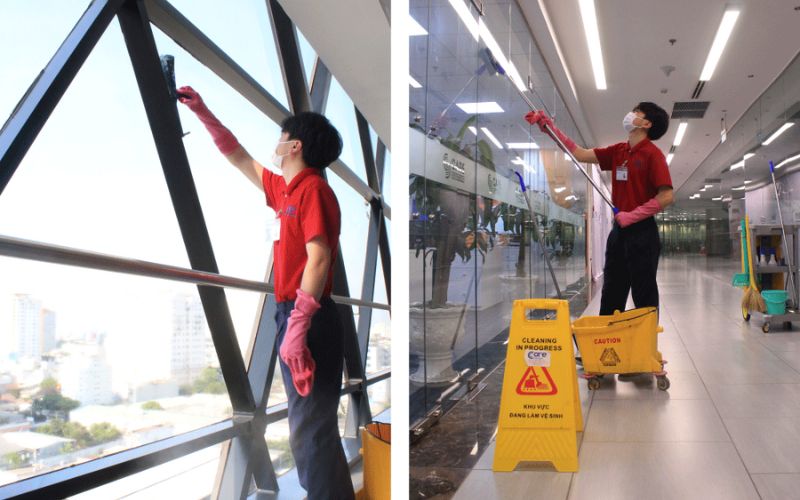 Công ty lau kính tòa nhà Care Vietnam