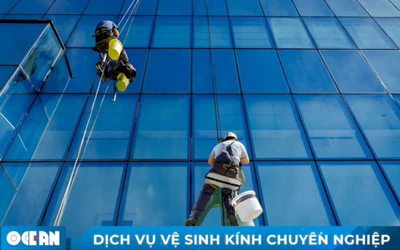 Dịch vụ lau kính tòa nhà Ocean